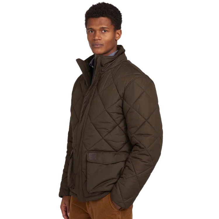 Fishing line knotting rack-Barbour Ivestone Quilt Jacket - Olive