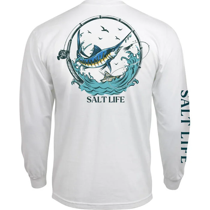 Fishing hook alignment rack-Salt Life Getting Bent LS Shirt